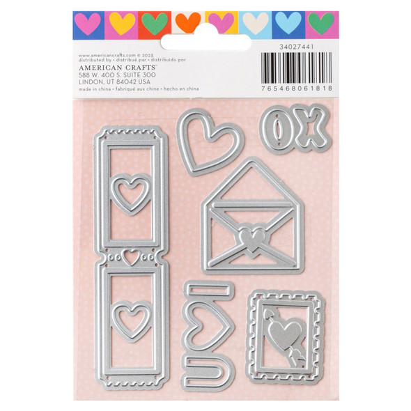 OakridgeStores.com | American Crafts - Cutie Pie Metal Die Set - 6/Pkg, 3 x 4 inches - 34027441 765468061818