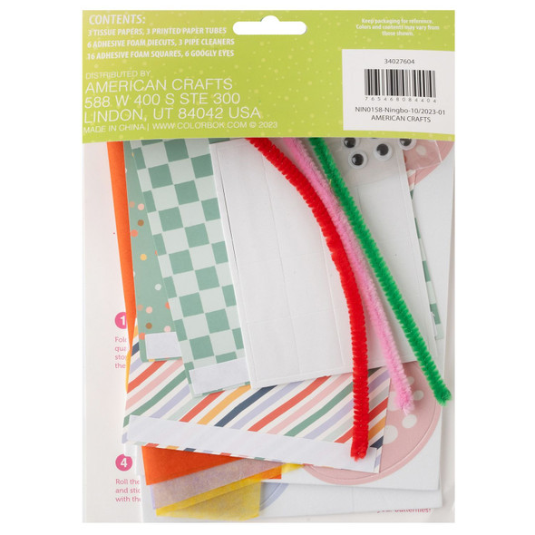 OakridgeStores.com | Colorbok - Bunny Boutique Tube Craft Kit - Butterfly, Makes 3 - 34027604 765468084404