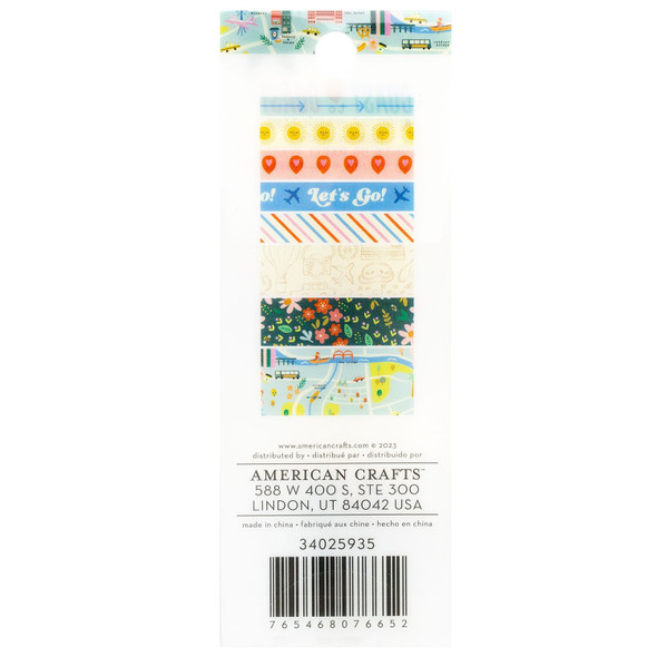 OakridgeStores.com | American Crafts - Foil - Coast-to-Coast Washi Tape Set, 8 Rolls - 34025935 765468076652