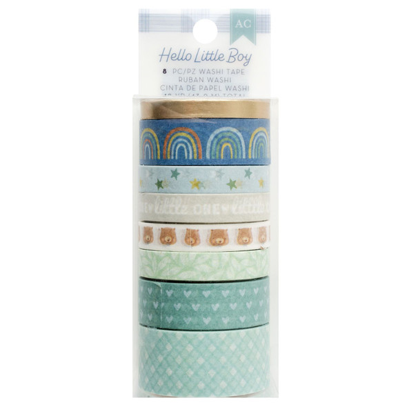OakridgeStores.com | American Crafts - Hello Little Boy - Washi Tape Set, 8 Rolls - 34030019 765468060897