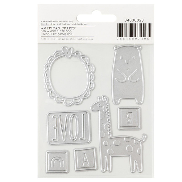 OakridgeStores.com | American Crafts - Hello Little Boy - Metal Die Set, 7 Pieces - 34030023 765468074061