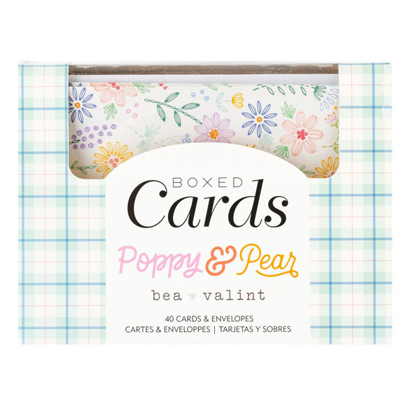OakridgeStores.com | American Crafts - Poppy and Pear - A2 Cards with Envelopes, 4.375 x 5.75 inches, 40/Box - 34025819 765468076416