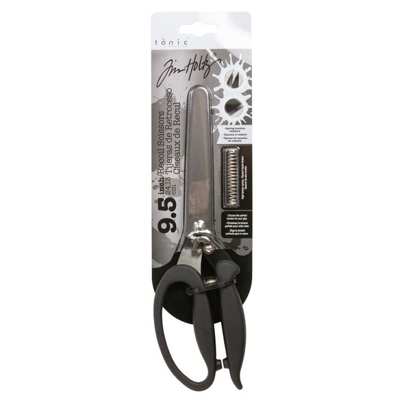 OakridgeStores.com | Tim Holtz - Tonic - Black - Tim Holtz Recoil Scissors 9.5 inches - Titanium-Coated Blades - 5385EUS 841079153859
