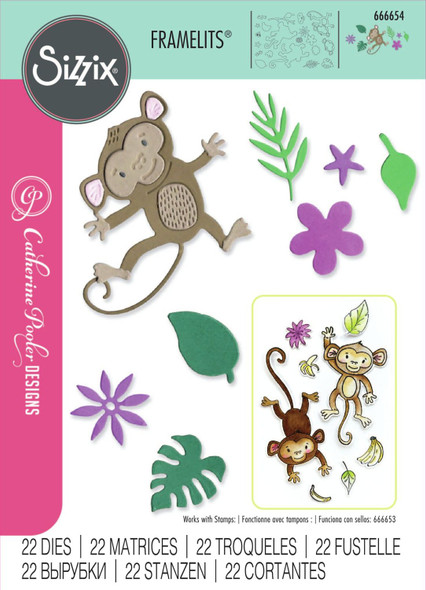 OakridgeStores.com | Sizzix - Going Bananas #2 by Catherine Pooler - Thinlits Die Set, 22/Pkg - 666654 630454289371