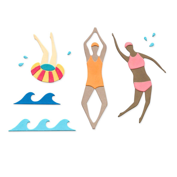 OakridgeStores.com | Sizzix - Synchronized Swimmers #2 - Thinlits Dies by Catherine Pooler - 20 Dies - 666659 630454289425