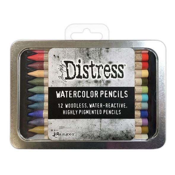 OakridgeStores.com | Tim Holtz - Ranger - Distress Watercolor Pencils - Set 6 - 12 Colors - TDH83603 789541083603