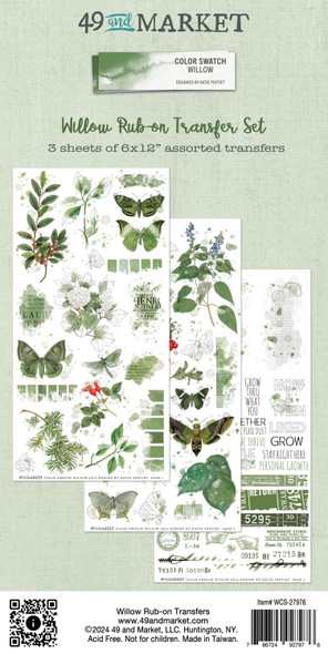 OakridgeStores.com | 49 and Market - Color Swatch: Willow - Rub-On Transfer Set - WCS-27976 786724927976