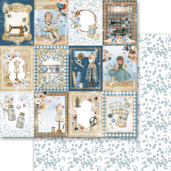 OakridgeStores.com | Memory Place - Stitched Together - Collection Pack 12 x 12 - Double-Sided Paper, 12 Sheets - MP-61410