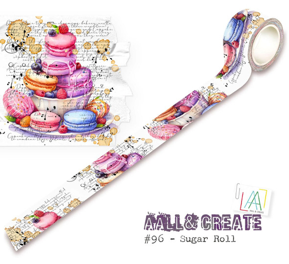OakridgeStores.com | AALL & Create - Sugar Roll - Layer-It-Up Washi Tape, 25mm x 10m - AALL-MT-096
