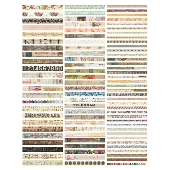 OakridgeStores.com | Tim Holtz - Advantus - 89 Pieces - Tim Holtz Idea-ology Paper Strips - Paper Ephemera Embellishments - TH94377 040861943771