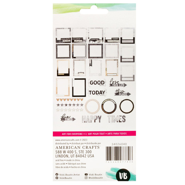 OakridgeStores.com | Vicki Boutin - Bold And Bright - Paperboard Frames, 30 Pieces - 34026040 765468077826