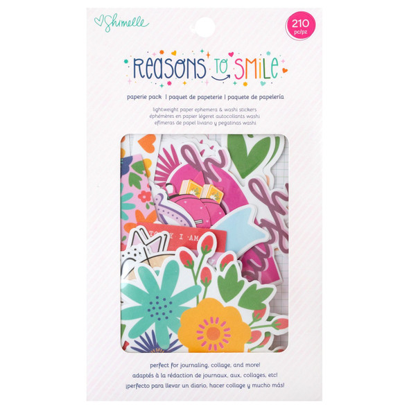 OakridgeStores.com | American Crafts - Shimelle Reasons To Smile - Paperie Ephemera Pack - 34031636 765468086583