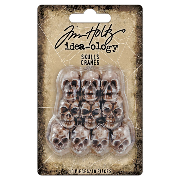 OakridgeStores.com | Tim Holtz - Advantus - Skulls - Idea-ology Resin Embellishments, 10 Pack, 1 inch - TH94401 040861944013