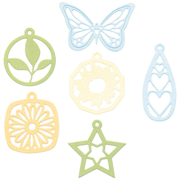 OakridgeStores.com | Sizzix - Charms - Thinlits Die Set by Eileen Hull - 6 pcs - 666769 630454290568