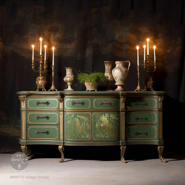 OakridgeStores.com | ReDesign - Foliage Finesse, Gold Foil - Kacha Decor Transfers - 669775 655350669775