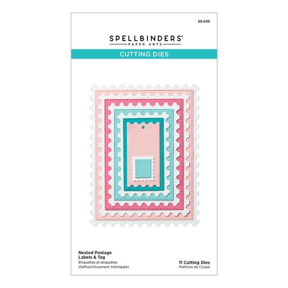 OakridgeStores.com | Spellbinders - Nested Postage Labels & Tag - Etched Dies - Bayfair Collection - S5-635 810146544272