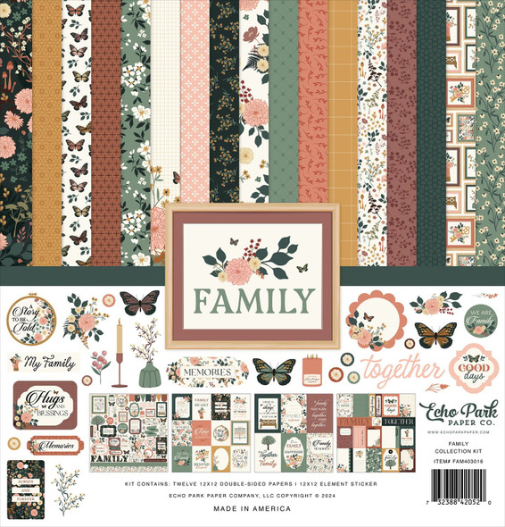 OakridgeStores.com | Echo Park Paper - Family - Paper Collection Kit 12 x 12 - FAM403016 732388420520