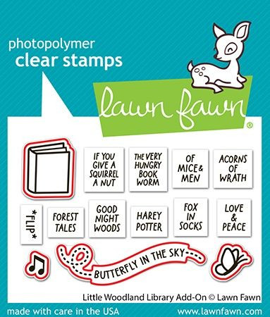 OakridgeStores.com | Lawn Fawn - Little Woodland Library Add-On - Lawn Cuts Custom Craft Die - LF3489 789554582346
