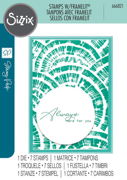 OakridgeStores.com | Sizzix - Creative Coordinations, Radiance - A5 Clear Stamps w/Framelits Dies by Stacey Park - 666821 630454291534