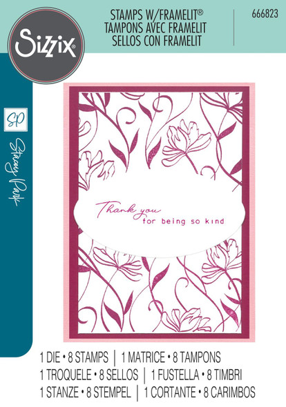 OakridgeStores.com | Sizzix - Creative Coordinations, Wall Flower - A5 Clear Stamps with Framelits Dies by Stacey Park - 666823 630454291558