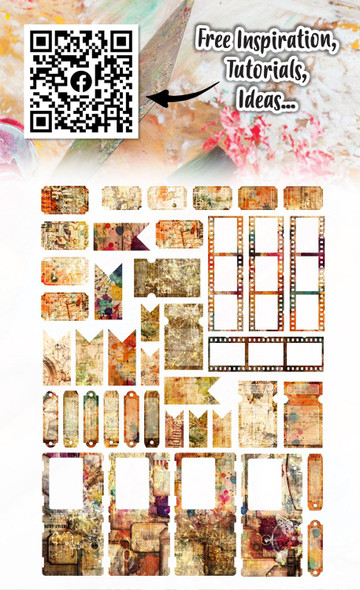 OakridgeStores.com | Aall and Create - Nostalgic Brown - Ephemera Die-Cut Pack - AALL-EP-079