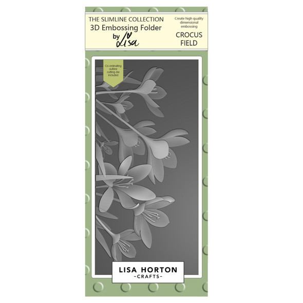 OakridgeStores.com | Lisa Horton Crafts - Crocus Field - 3D Embossing Folder - LHCEF063 792816357323