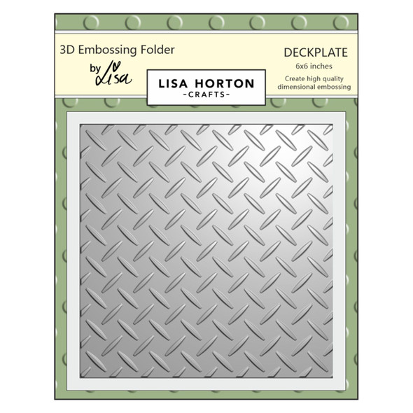 OakridgeStores.com | Lisa Horton Crafts - Deckplate - 3D Embossing Folder - LHCEF014 792816353882