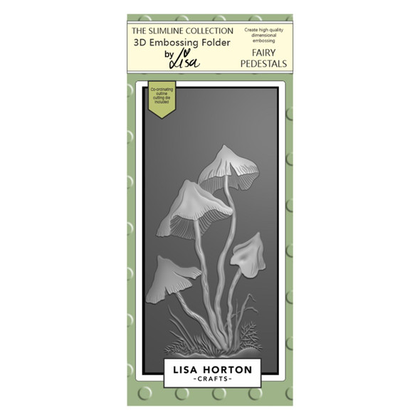 OakridgeStores.com | Lisa Horton Crafts - Fairy Pedestals - 3D Embossing Folder - LHCEF057 792816356340