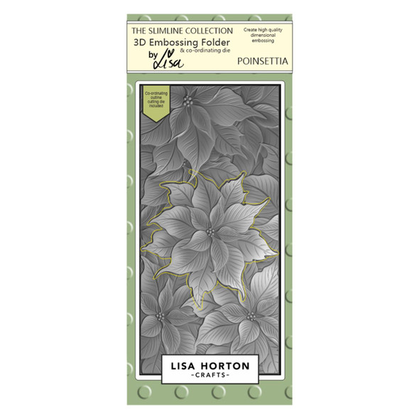 OakridgeStores.com | Lisa Horton Crafts - Poinsettia - 3D Embossing Folder - LHCEF030 792816353745