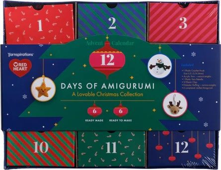 OakridgeStores.com | Red Heart - 6 Made, 6 To Make - Advent Calendar Amigurumi Crochet Kit - RHAD12.0002 073650093951