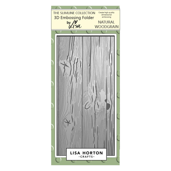 OakridgeStores.com | Lisa Horton Crafts - Natural Woodgrain - 3D Embossing Folder - LHCEF059 792816357286