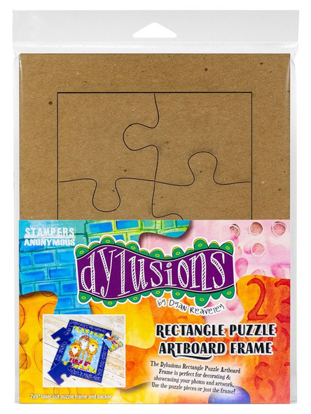 OakridgeStores.com | Dylusions - Dyan Reaveley's Rectangle Puzzle Frame - Chipboard Artboard - DYRPZ 732388251230