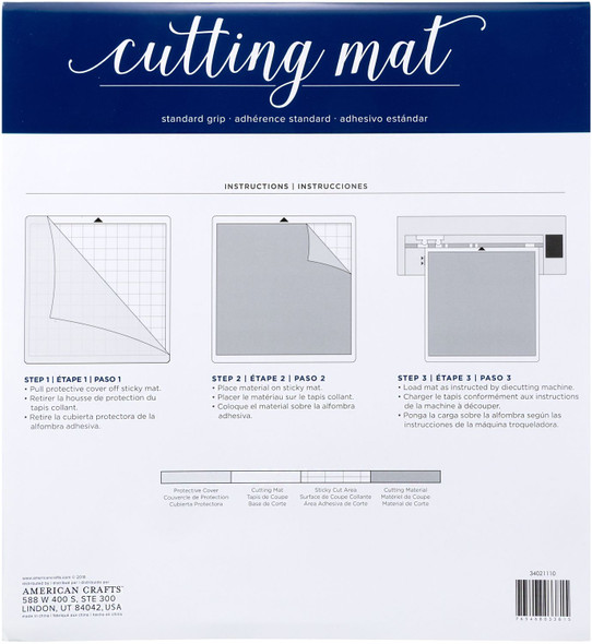 OakridgeStores.com | American Crafts - 12 x 12 - Adhesive Cutting Mat, 8 Pack - 34021110 765468033815