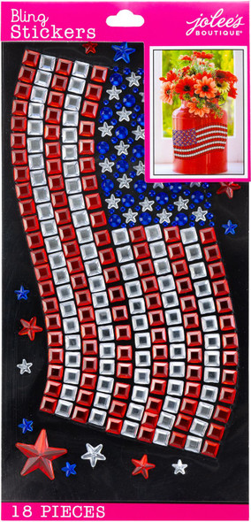 OakridgeStores.com | American Crafts - American Flag - Jolee's Boutique Bling Stickers - 50-30432 015586997286