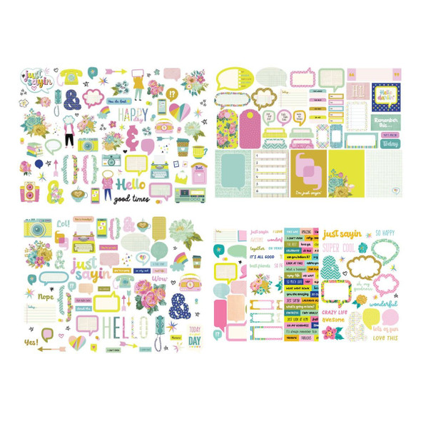 OakridgeStores.com | Spellbinders - Just Sayin' - Embellishment Bundle by Kelly Bangs - BD-0903 810146548751