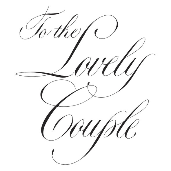 OakridgeStores.com | Spellbinders - To The Lovely Couple by Paul Antonio - BetterPress Press Plate - BP-282 810176102558
