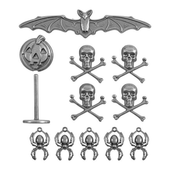OakridgeStores.com | Tim Holtz - Advantus - Halloween - Idea-ology Metal Adornments 12/Pkg - TH94437 040861944372