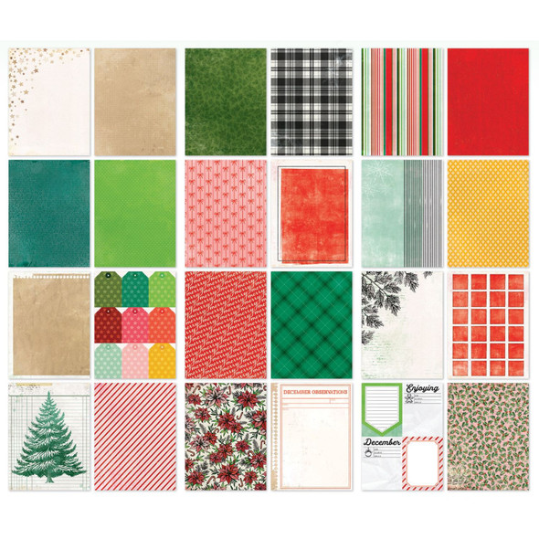 OakridgeStores.com | 49 and Market - Mistletoe and Memories - Patterned Paper Pack 6 x 8 inches - VBM-32499 786724932499