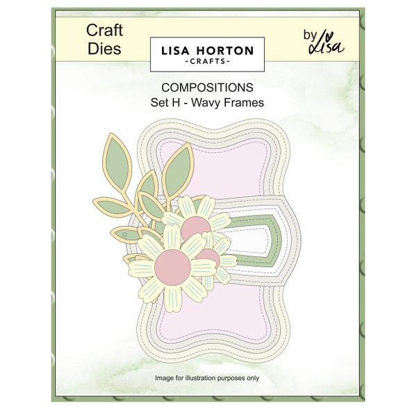 OakridgeStores.com | Lisa Horton Crafts - Wavy Frames - Composition Layout Dies - LHCCD347 780627350800