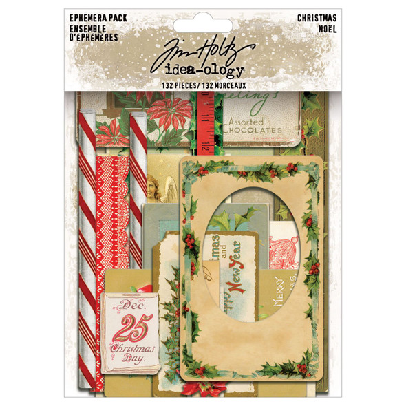 OakridgeStores.com | Tim Holtz - Advantus - Christmas - Tim Holtz Idea-Ology Ephemera - Ephemera Pack, 140 pcs - TH94447 040861944471