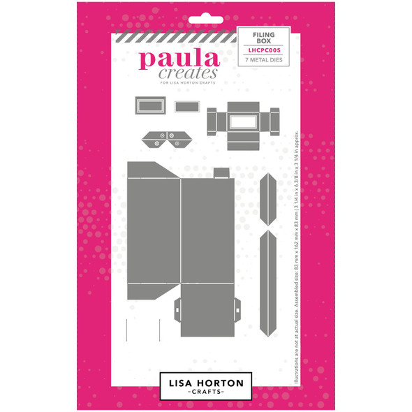 OakridgeStores.com | Lisa Horton Crafts - Filing Box - Paula Creates Die Set - LHCPC005 780627351203