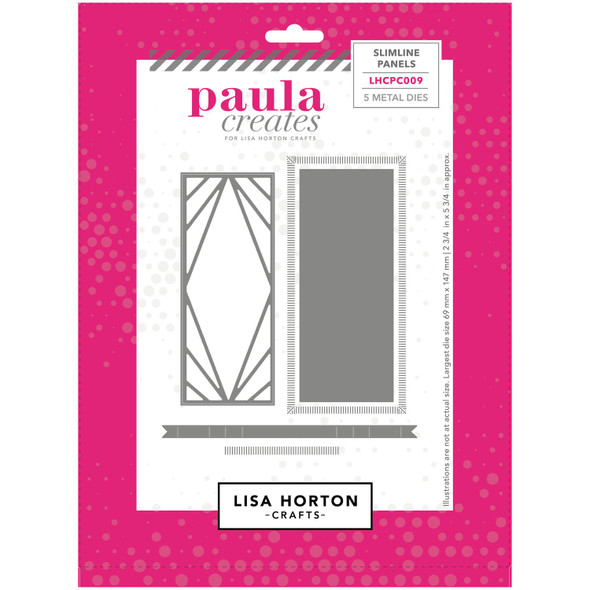 OakridgeStores.com | Lisa Horton Crafts - Slimline Panels - Paula Creates Die Set for Slimline Box Frame - LHCPC009 780627351241