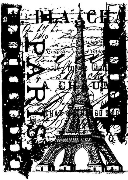 OakridgeStores.com | Tim Holtz - Stampers Anon - Paris Film - Cling Rubber Stamp - COM035