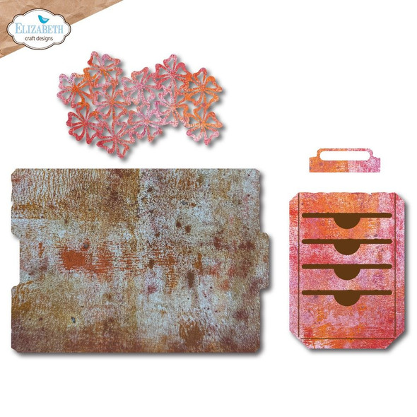 OakridgeStores.com | Elizabeth Craft Designs - Floral Slots File Folder - In the Garden Collection - Thin Metal Die Set - 2264 741527317942