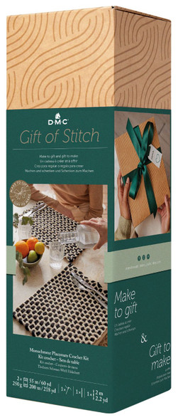 OakridgeStores.com | DMC - Monochrome Placemats - Mindful Making Crochet Kit - CR116K