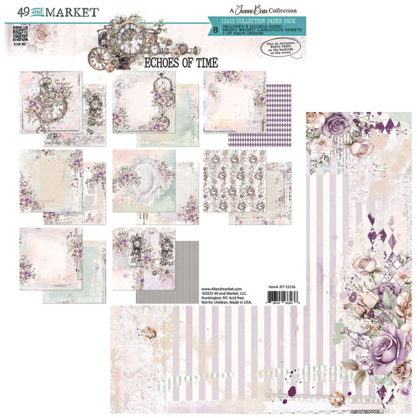 OakridgeStores.com | 49 and Market - Echoes Of Time - Collection Pack 12 x 12 inches - JET-33236 786724933236