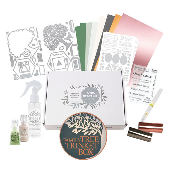 OakridgeStores.com | Tonic Studios - November 2025 Tonic Craft Kit Issue 97 Family Tree - Craft Kit with Dies & Stamps - TCK97