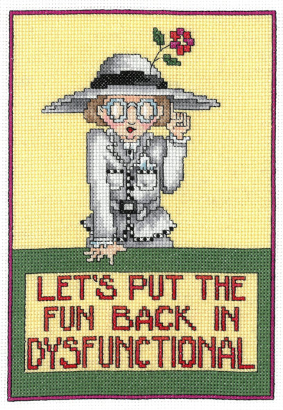 OakridgeStores.com | Imaginating - DysFUNctional Me (14 Count) - Counted Cross Stitch Kit - 3531K 054995035318