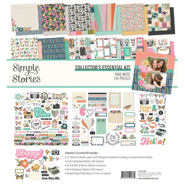 OakridgeStores.com | Simple Stories - Take Note - Collector's Essential Kit 12 x 12 - 25901 810191521730
