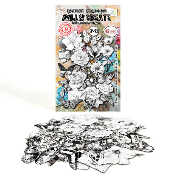 OakridgeStores.com | Aall and Create - Gravel Script - Ephemera Die-Cut Pack - AALL-EP-093